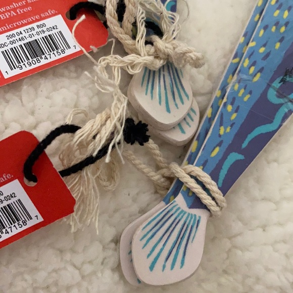 Opalhouse 2 pieces Melamine and Bamboo Fish Spoon - Picture 7 of 7